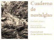 "Cuaderno de nostalgias", Heriberto Blanco