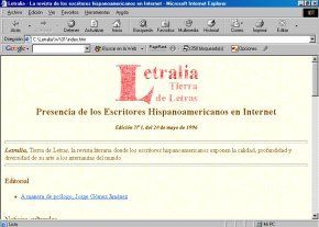 1� edici�n de Letralia, 20 de mayo de 1996