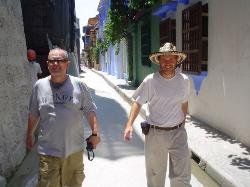 El cineasta h�ngaro Peter Goth�r recorre las calles de Cartagena con el venezolano Francisco Goz�n