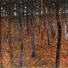 �Bosque de abedules�, de Gustav Klimt