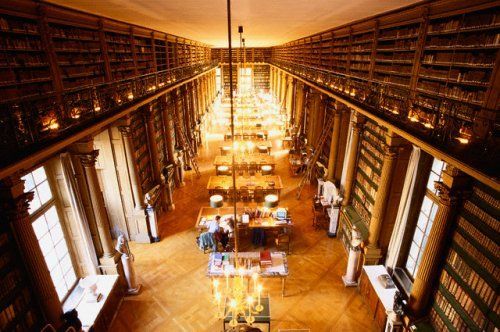 Biblioteca Mazarina (Par&iacute;s). Fotograf&iacute;a de Ludovic Maisant