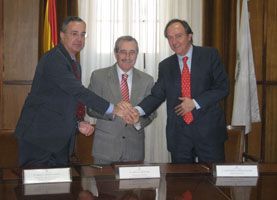 De izquierda a derecha, Manuel Bravo, Virgilio Zapatero y Jos&eacute; Manuel Moreno