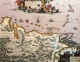 Mapa antiguo de Venezuela