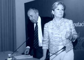 Petronila Guerrero y Javier Vasco Pascual, presidente del jurado