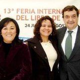 Doris Moromisato y Gladys D�az, directora y presidenta de la CPL, respectivamente, y el embajador de Chile en Per�, Christian Barros