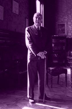 Jorge Luis Borges. Fotograf&iacute;a: Horacio Villalobos (1973)