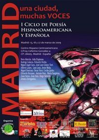I Ciclo de Poes&iacute;a Hispanoamericana y Espa&ntilde;ola &ldquo;Madrid: una ciudad, muchas voces&rdquo;