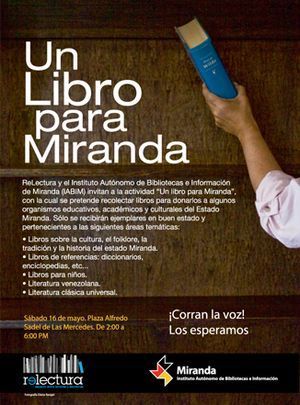 Iniciativa &ldquo;Un libro para Miranda&rdquo;