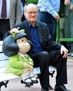 Joaqu�n Salvador Lavado, Quino, con su personaje, Mafalda