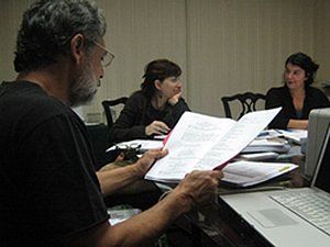 Frank Pineda, Daniela Goggi y Helena Persson