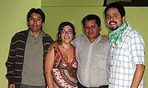 Cristi&aacute;n Oyarzo, Andrea Salazar, H&eacute;ctor Mariano y Felipe Hasler