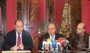 Juan Garc&iacute;a Montero y el alcalde Jos&eacute; Torres Hurtado