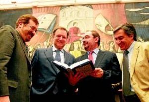 Javier Barreiro, Marcelino Iglesias, Javier Lamb&aacute;n y Jos&eacute; Luis Corral