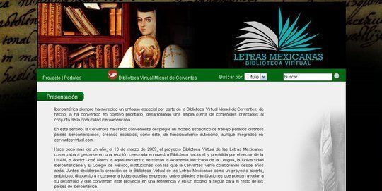 Biblioteca Virtual de las Letras Mexicanas