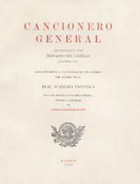 &ldquo;Cancionero general&rdquo;, de Hernando del Castillo (1511)