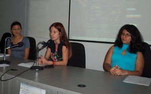 De izq. a der.: Elianet Laguna, Dulce Mar&iacute;a Ramos y Andrea Quero