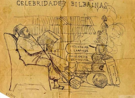 Caricatura de un concejal de Bilbao, de Miguel de Unamuno