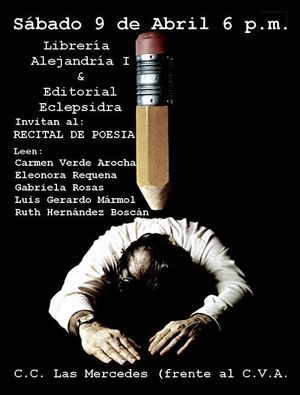 Recital en la Librer&iacute;a Alejandr&iacute;a I de Caracas