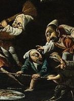 �Animales y enanos imaginarios luchando, bebiendo y de juerga� (�1659-1742?), atribuido a Faustino Bocchi