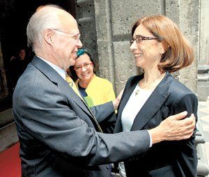 Jos&eacute; Narro Robles y Pilar del R&iacute;o