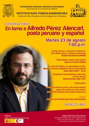 Conversatorio en torno a Alfredo P&eacute;rez Alencart
