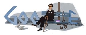 Doodle dedicado a C&eacute;sar Vallejo