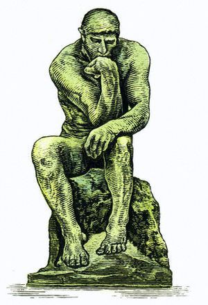 &ldquo;El pensador&rdquo;, de Auguste Rodin, en versi&oacute;n de Antar Dayal