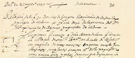 Manuscrito in&eacute;dito de G&oacute;ngora