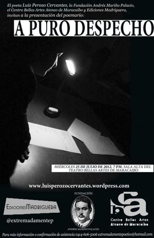 &ldquo;A puro despecho&rdquo;, de Luis Perozo Cervantes