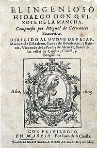 &ldquo;Don Quijote de La Mancha&rdquo;, de Miguel de Cervantes