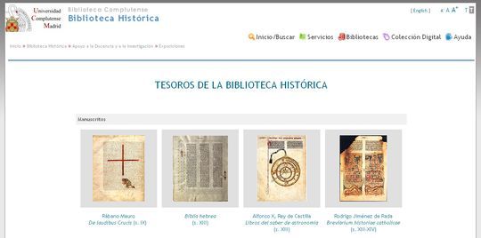Tesoros de la Biblioteca Hist&oacute;rica de la Universidad Complutense de Madrid