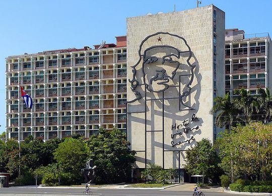 El rostro del Che qued&oacute; inmortalizado en la Plaza de la Revoluci&oacute;n