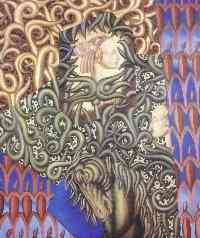 Las damas del paisaje, por Henry Berm�dez. Oleo sobre tela (1996)