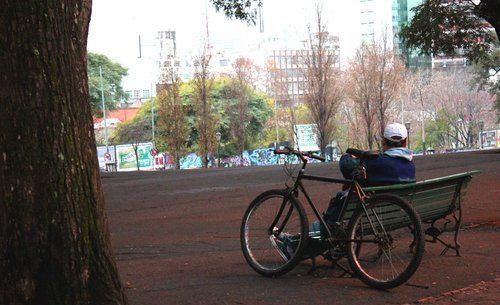 Ciclista (Parque Lezama)