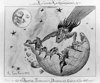 Caricatura francesa, siglo XIX, conservada en el American Museum of Natural History