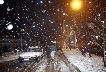 Nieve sobre Santiago