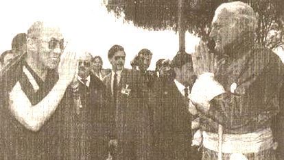 Miguel Serrano con el Dalai Lama