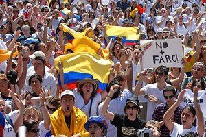 Millones marchan contra las FARC