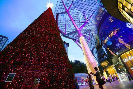 &Aacute;rbol de navidad en Singapur