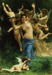 &ldquo;Invadiendo el reino de Cupido&rdquo;, por William Adolphe Bouguereau