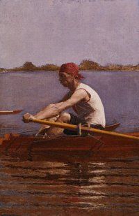 &ldquo;Hombre remando&rdquo;, por Thomas Eakins (1873)