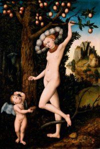 &ldquo;Cupido quej&aacute;ndose ante Venus&rdquo;, por Lucas Cranach el Viejo