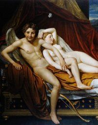 Detalle de &ldquo;Cupido y Venus&rdquo;, de Jacques-Louis David