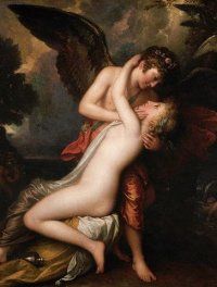 Detalle de &ldquo;Cupido y Psique&rdquo;, por Benjamin West