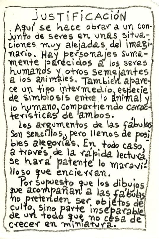 Fabulario minimalista