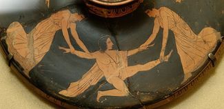 Penteo desgarrado por &Aacute;gave e Ino (450-425 a.C.)