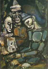 Tres payasos, Georges Rouault (1917)