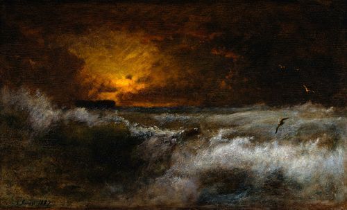 &ldquo;Atardecer sobre el mar&rdquo;, de George Inness