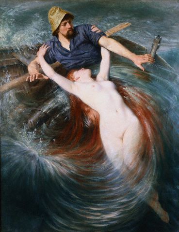 &ldquo;El pescador y la sirena&rdquo;, de Knut Ekvall