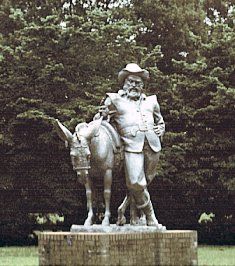 Sancho Panza. Escultura de Paul Jennewein en Brookgreen Gardens, Carolina del Sur (EUA)
